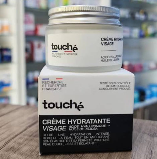 Crème hydratante visage Touché – Texture légère, fini non gras